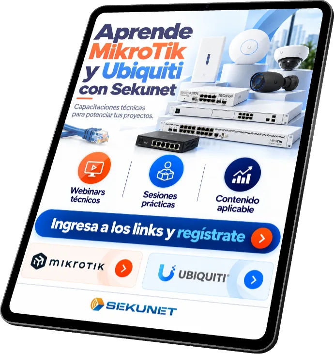 Capacitaciones MikroTik y Ubiquiti en Sekunet