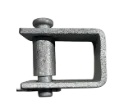 Accesorio tipo D galvanizado en caliente y profundo Carga de trabajo 20KN - 59mmX37mm
