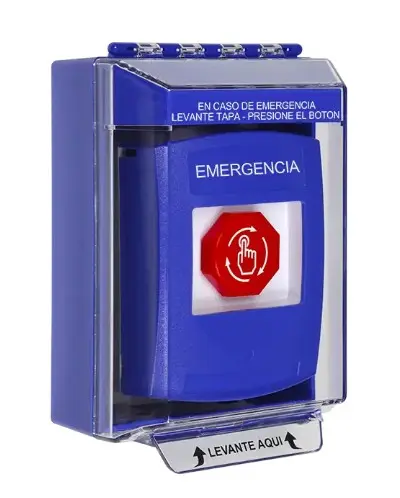 [STI-G3 A479EM-ES] Botón Multipropósito G3 Interior. Cobertor de policarbonato. Restablecimiento por giro (Español). 2 contactos secos SPDT de forma C, clasificados para 5A a 30 VAC/VDC, normalmente abiertos (NO) o normalmente cerrados (NC).