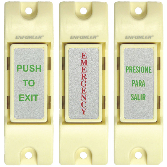 [SCL-SS-075C-PEQ] Botón de emergencia NO/NC con etiquetas intercambiables Seco-Larm