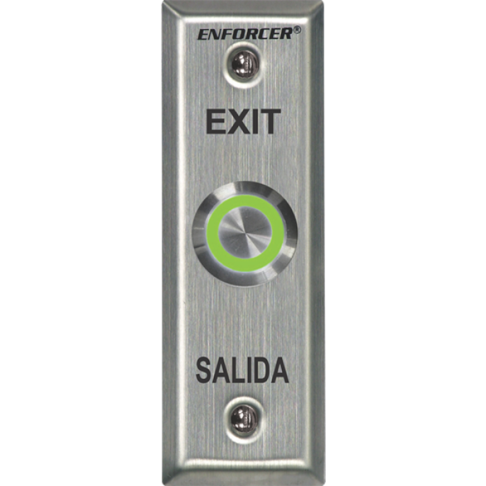 [SCL-SD-7175SGEX1Q] Botón de salida slim, IP65, antivandálico, iluminado. Seco-Larm