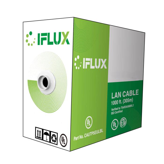 [IFL-CAUTP6ULBL] Cable UTP Cat6 23AWG en carrucha de 305mts UL, azul.