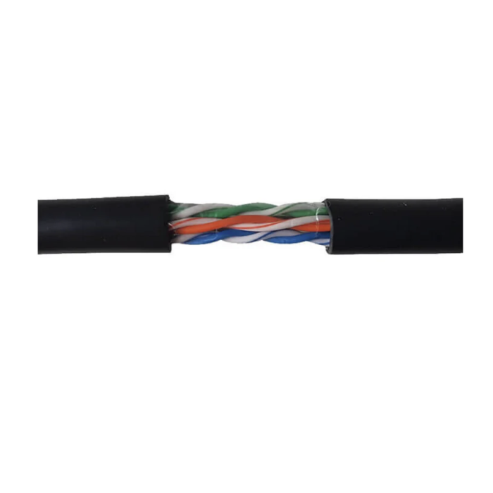 [IFL-TRX610-CMX] Cable UTP Cat6 para exteriores, estándar color negro LLDPE UV en caja de 305mts (outdoor utp Cat6)