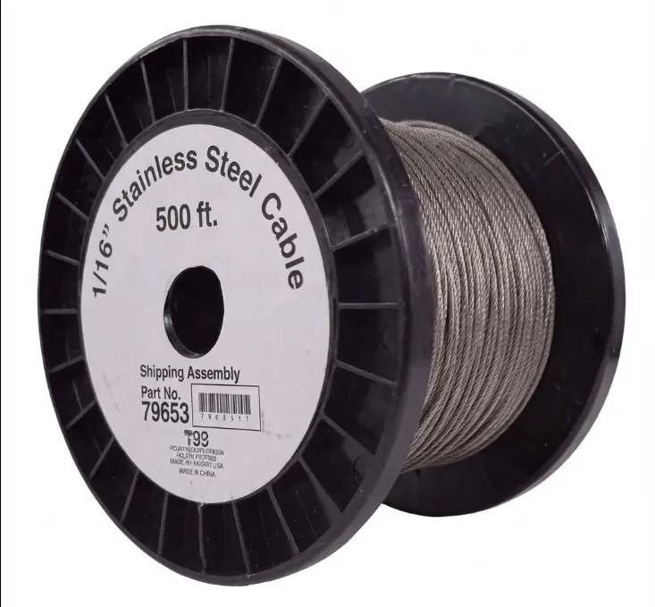 [ANS-79653] Cable de Acero inoxidable WR-500 pies con Hebra Azul para sistemas R-102. ANSUL