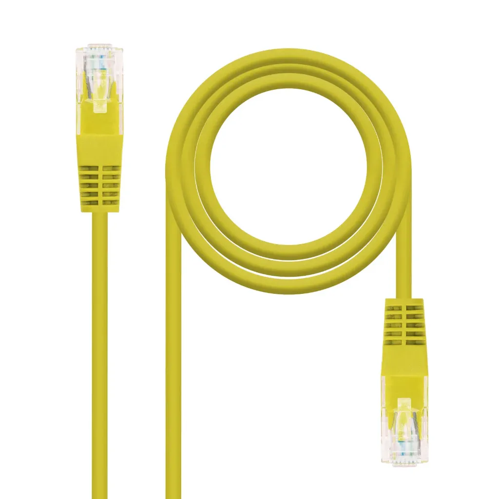 [CBL-MCE-01F02Y] Patch Cord UTP, Cat5e, 2 pies (60cm) color amarillo.