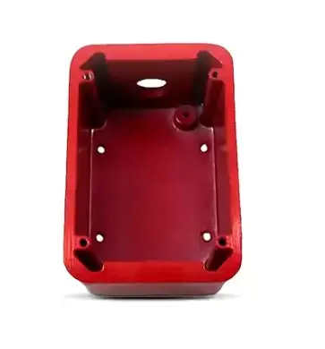 [SPL-2975-9211] Caja resistente a la intemperie roja, de aluminio fundido 2975-9211, clasificación NEMA 3R, para estaciones manuales. Simplex