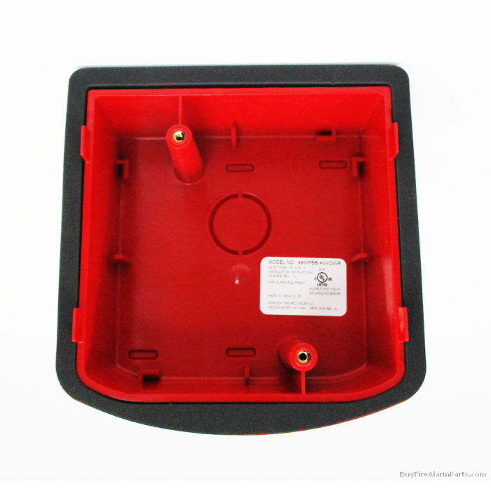[SPL-49WPBB-AVVOWR] Caja trasera para montaje de pared de sirena/luz de Intemperie. Simplex