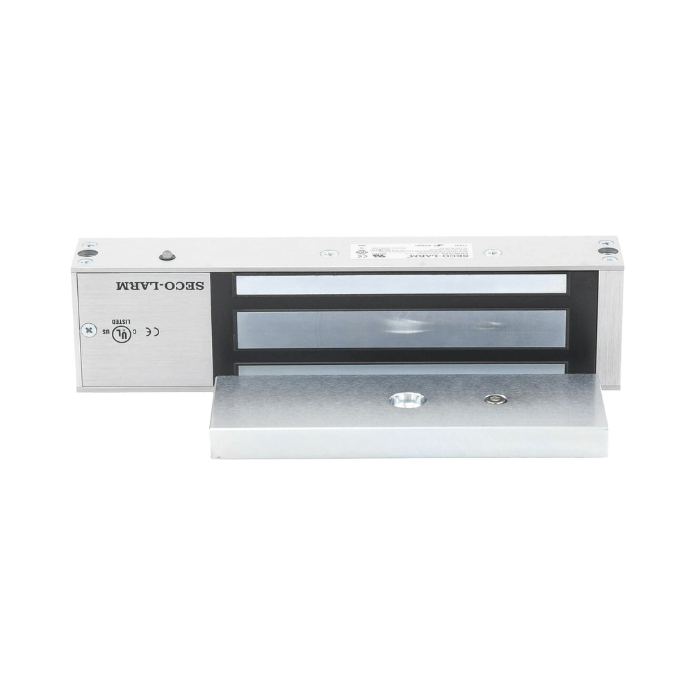 Cerradura electromagnética de 1200 lbs, 12/24 VDC con LED de estado
