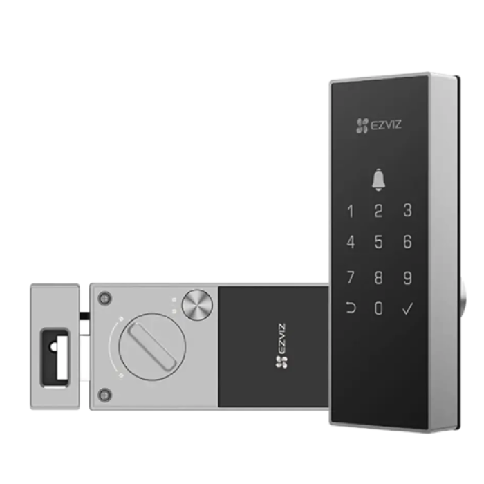 [EVI-CS-DL03-R100-WBCP-GR] Cerradura tipo smart con huella digital DL03