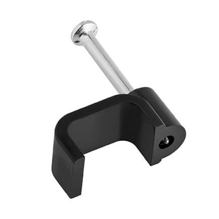 [CBL-ACCS5BK] Clip Cable PE Cuadrado 5mm. Paquete 100 unidades