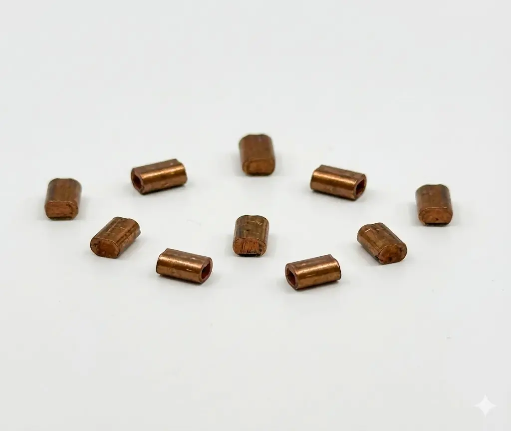 [ANS-550122] Clips de amarre o manguitos de crimpado para cable de acero inoxidable de sistemas R-102. ANSUL