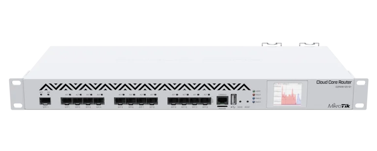 [MIK-CCR1016-12S-1S+] Cloud Core Router 12 puertos SFP, 1 SFP+ 10G, c/fuente redundante. Mikrotik