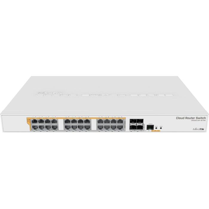 Cloud Router Switch MikroTik de 24 Gigabit con 4 SFP+ y PoE 500 W