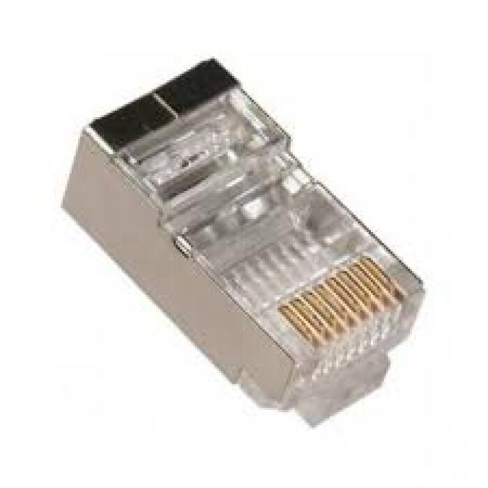 [TLC-CONECRJCAT5EFTP] Conector terminal blindado CAT5e FTP RJ45 RIG/FLEX.