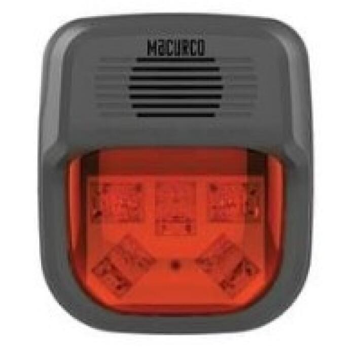 [MCC-HS-R] Conjunto sirena luz estrboscópica color roja. 70-2900-0162-9. Macurco