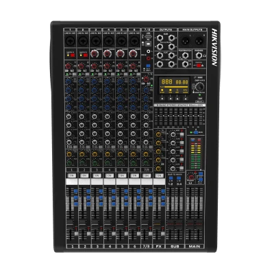 [HIK-DS-QAPMCR8-A] Consola Analógica 8 Canales con Phantom 48 V, USB y Bluetooth