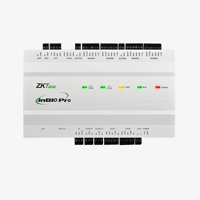Panel ZKTeco inBIO-260 Pro para 2 puertas, 20.000 huellas