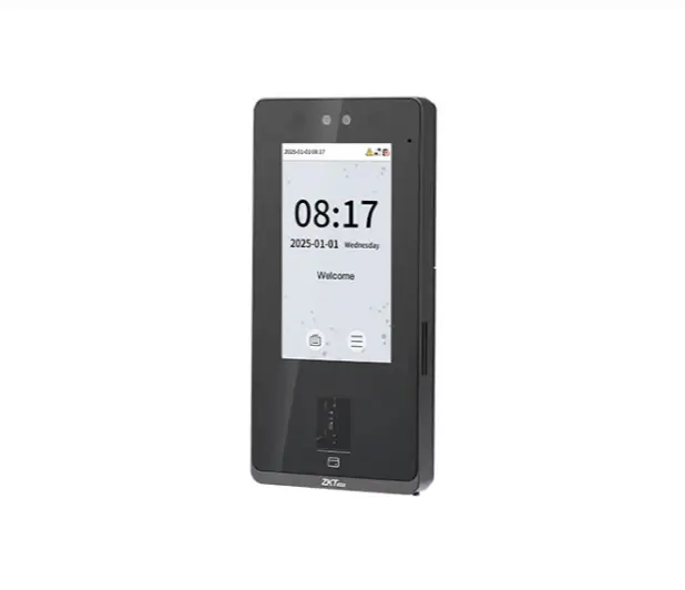 [ZKT-SENSEFACE 4A] Terminal de Control de Acceso y Asistencia ZKTeco SenseFace 4A — Facial, Huella y Tarjeta con Pantalla Táctil 4.3", Intercomunicador e IP65 para Accesos Exigentes