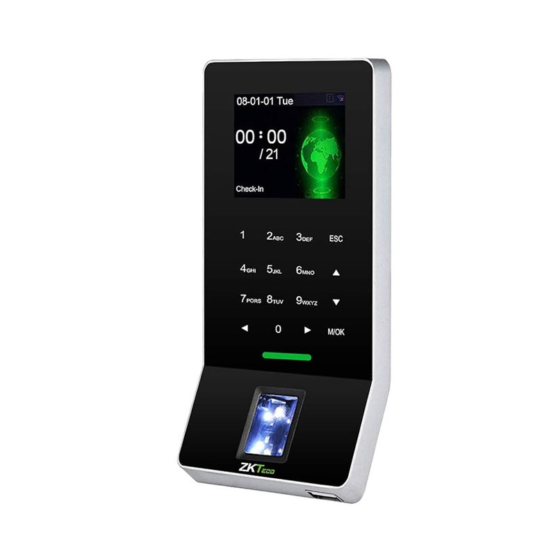 [ZKT-F22-ADMS] Terminal de Control de Acceso y Asistencia ZKTeco F22 — Huella con Wi-Fi y ADMS, Compacto para Marcaje en Tiempo Real sin Cableado de Red