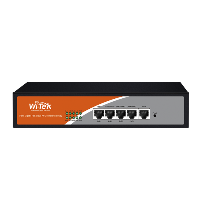 [WIT-WI-AC105P] Controlador AP inalámbrico WI-TEK (WI-AC105P) · Número máximo de AP administrado hasta 32PCS · Admite acceso de usuarios finales 200. Witek