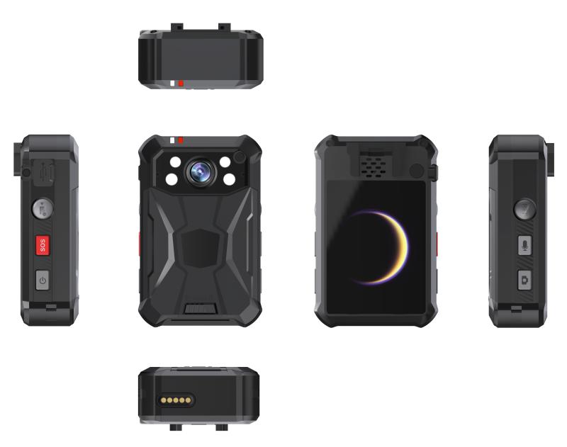 Cámara Bodycam con grabación 2688×1512, captura 40MP e IR para reconocimiento facial