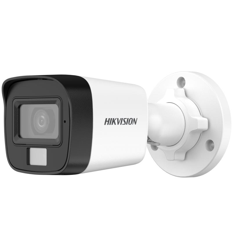 [HIK-DS-2CE16D0T-LFS] Cámara Bullet 2MP ColorVu Dual Light con micrófono e IR/luz blanca