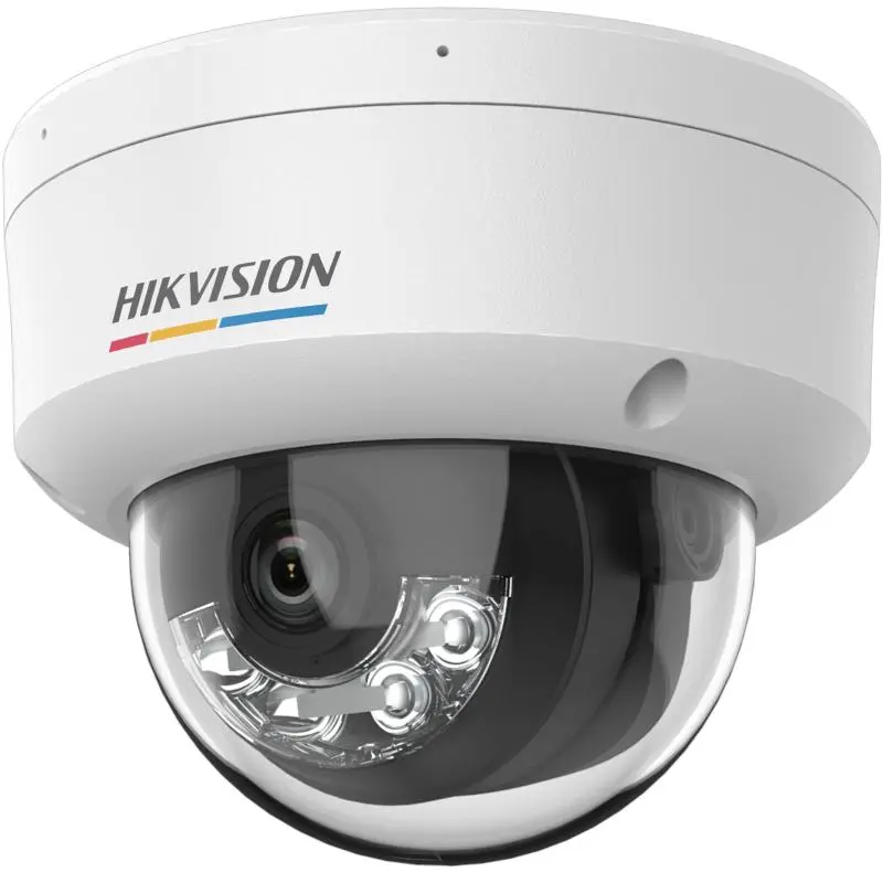 [HIK-DS-2CD1147G3H-LIU] Cámara IP domo ColorVu 3.0, 4MP con luz híbrida inteligente,  microfono integrado, lente fija de 2,8 mm, IP67, IK08