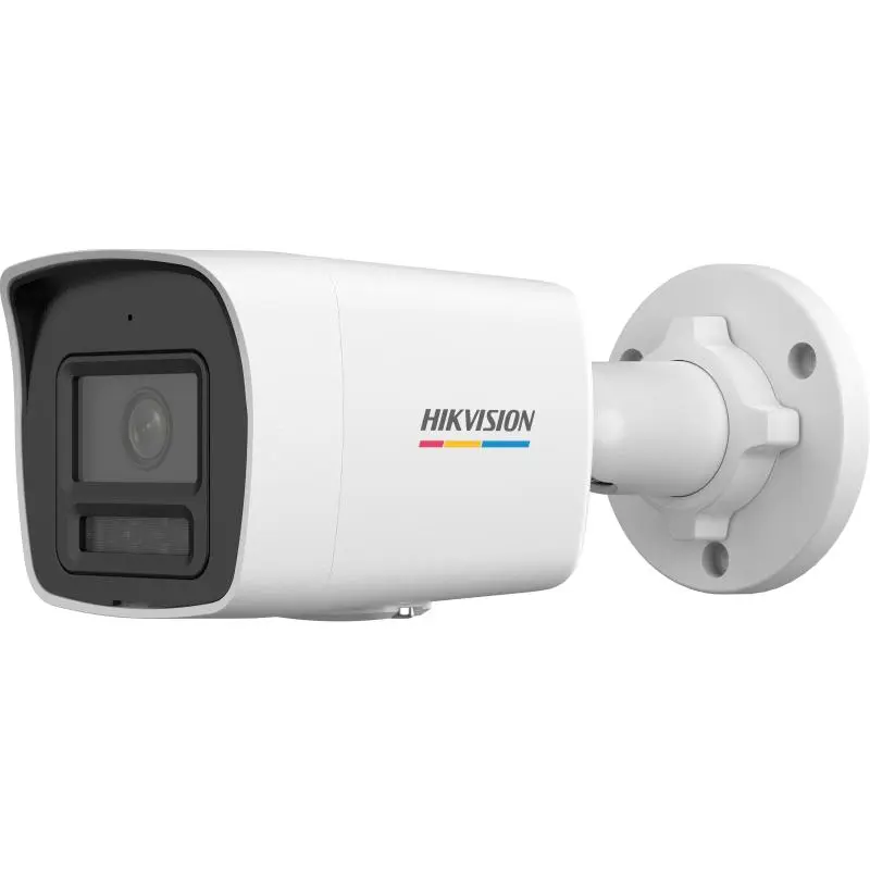 [HIK-DS-2CD1067G3-LIU] Cámara Ip, Bullet, 6MP, Lente 2.8 mm, 30 mts IR + 30 mts Luz Blanca, Micrófono Integrado, ACUSENSE Lite, IP67, metal y plástico