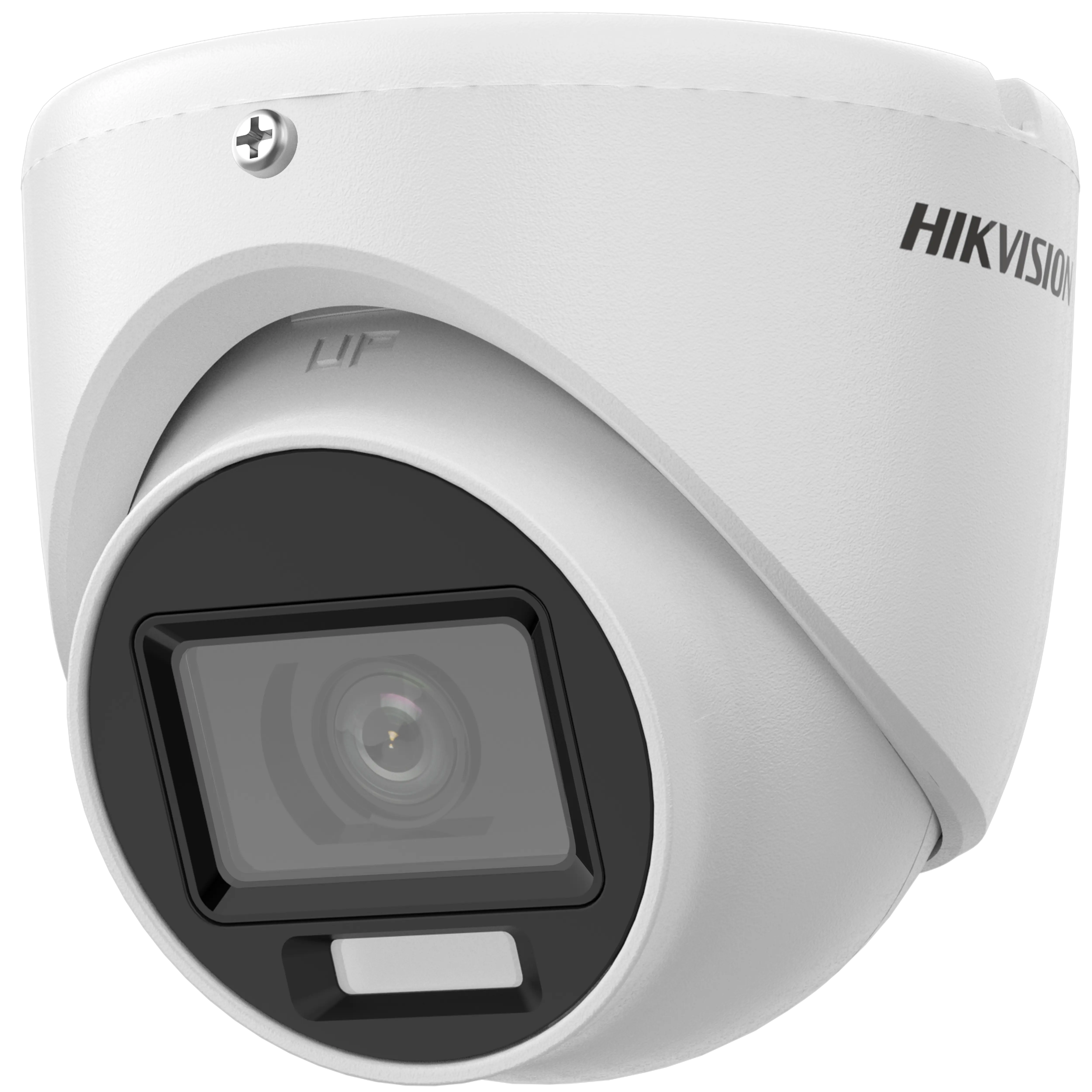 [HIK-DS-2CE76K0T-LMFS(2.8mm)] Cámara Turret 3K 2.8 mm con Smart Hybrid Light, audio y carcasa metálica