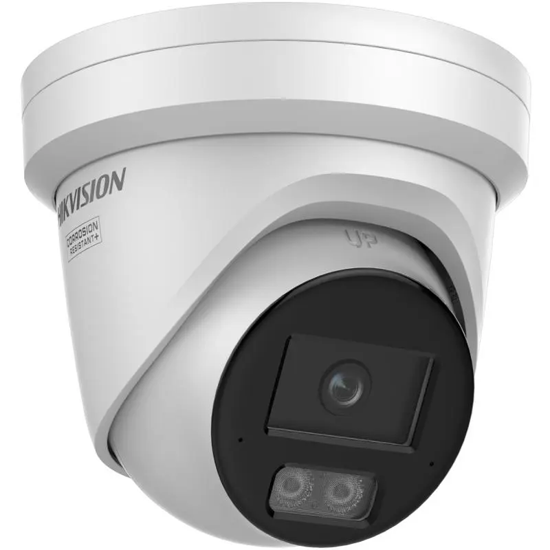 [HIK-DS-2CD2347G3-LI2UY] Cámara Turret 4MP ColorVu 3.0 con luz híbrida y micrófono dual