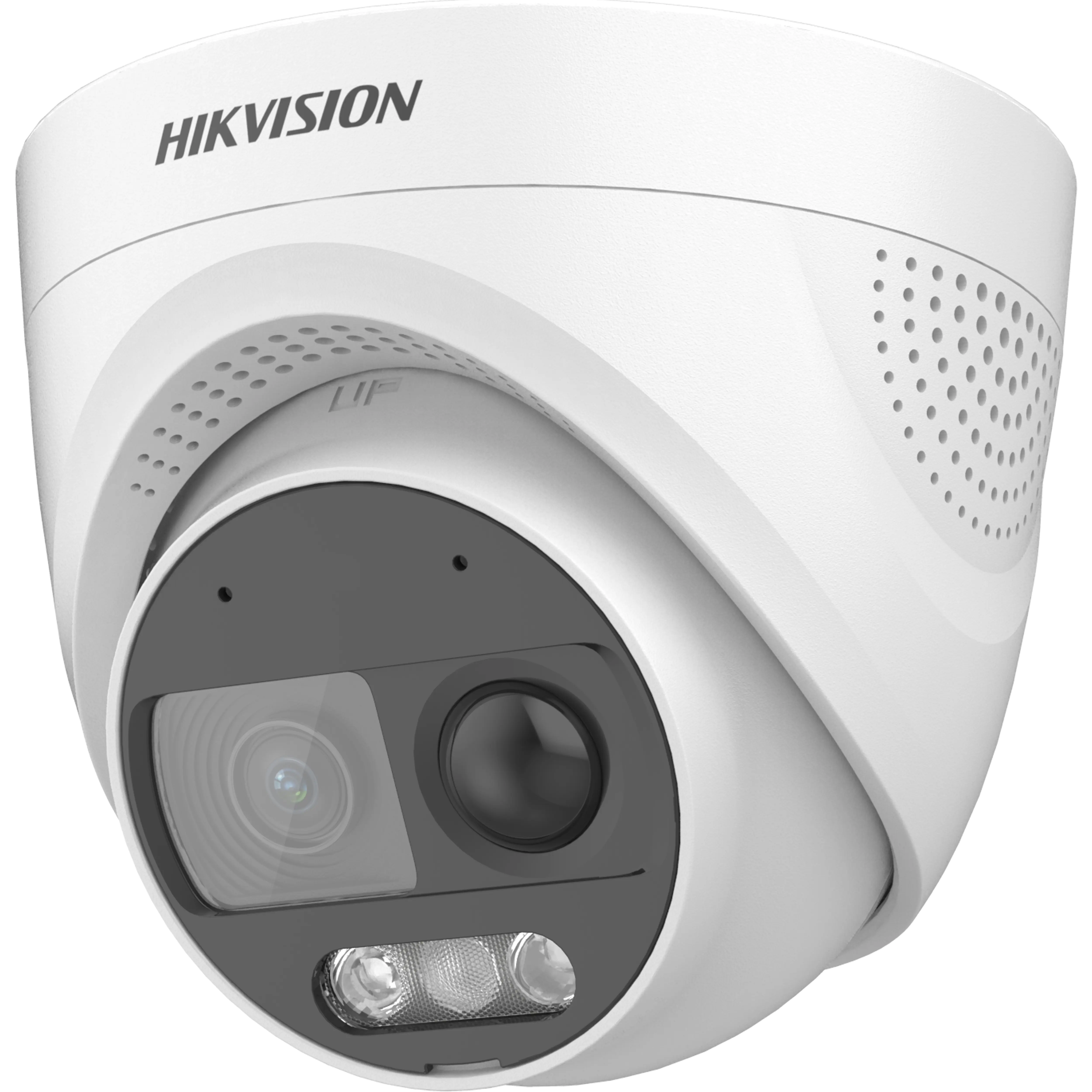 [HIK-DS2CE72DF3TPIROXOS28] Cámara Turret Analógica 2 MP ColorVu 2.8 mm con Luz, Sirena y Estrobo – IP67 – Hikvision