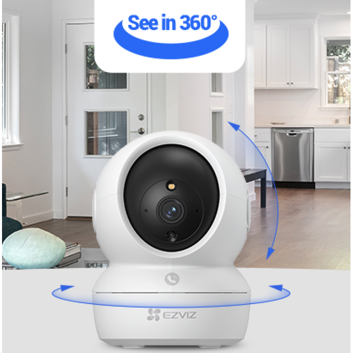 [EVI-CS-H6C-R105-1L3WF] Cámara Wi-Fi 2K panorámica 340° con autotracking y audio bidireccional