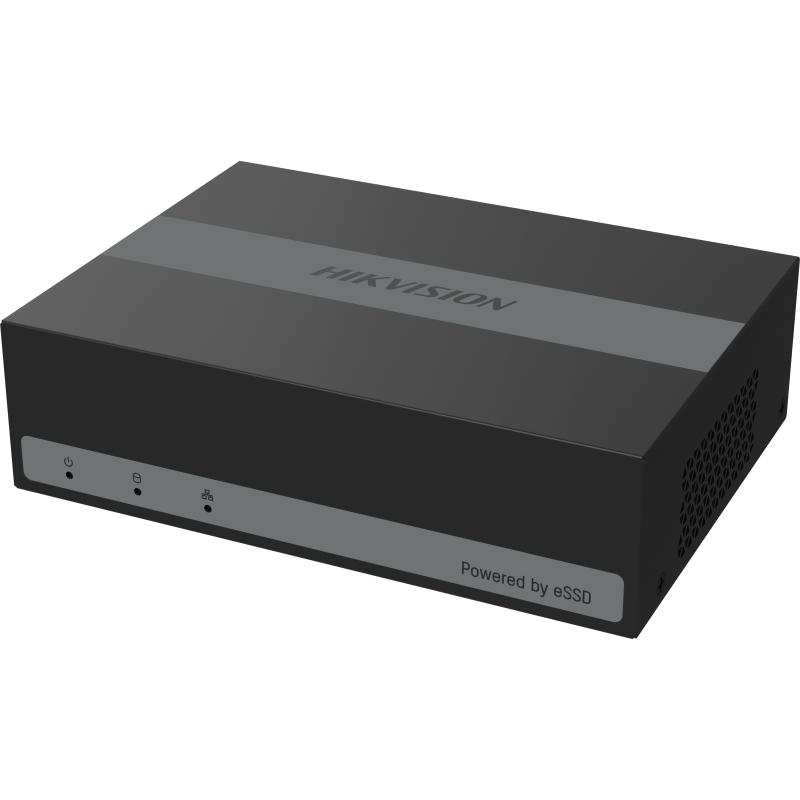 DVR 4 canales con eSSD 330GB integrado. Hikvision.