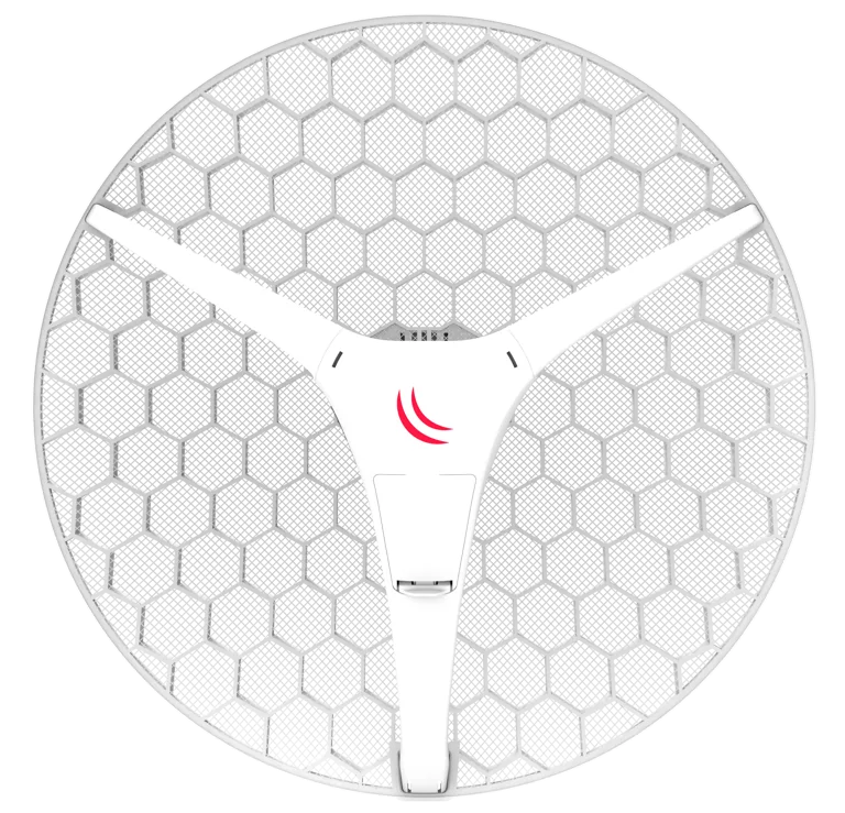 [MIK-RBLHGG-5acD-XL] Enlace 5AC(LHG XL 5 ac) CPE y PtP en 5GHz 802.11 a/n/ac con Antena de Rejilla de 27dBi