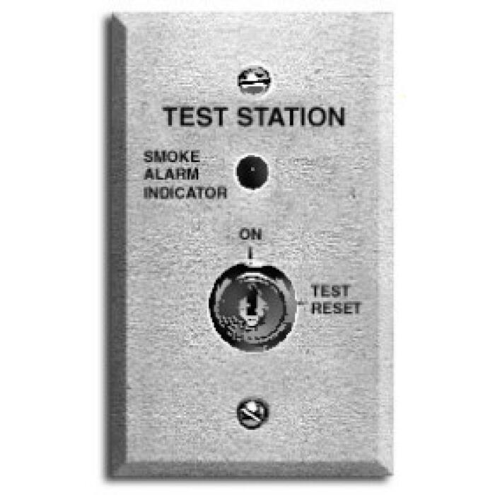 [EDW-GSA-DTS] Estación de prueba del detector de humo en conductos. Placa de plástico de 2 elementos con interruptor de llave, 2 llaves. Edwards