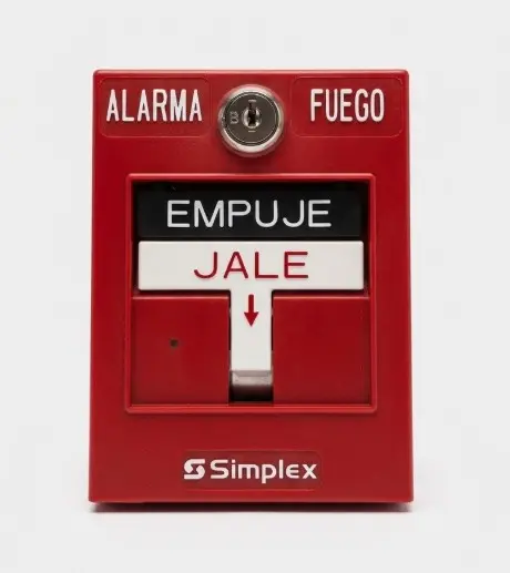 [SPL-4099-9006SP] Estación manual de incendio direccionable doble acción con LED, en español. Simplex
