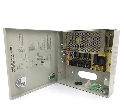 [ZKT-ZK-5A-4CH] Fuente de Poder ZKTeco ZK-5A 4 Canales 12V-5A — Alimentación Multicanal Compacta para Cámaras y Dispositivos de CCTV y Control de Acceso