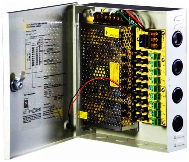 [ZKT-ZK-10A-9CH] Fuente de Poder ZKTeco ZK-10A 9 Canales 12V-10A — Alimentación Multicanal para Cámaras y Dispositivos de CCTV y Control de Acceso
