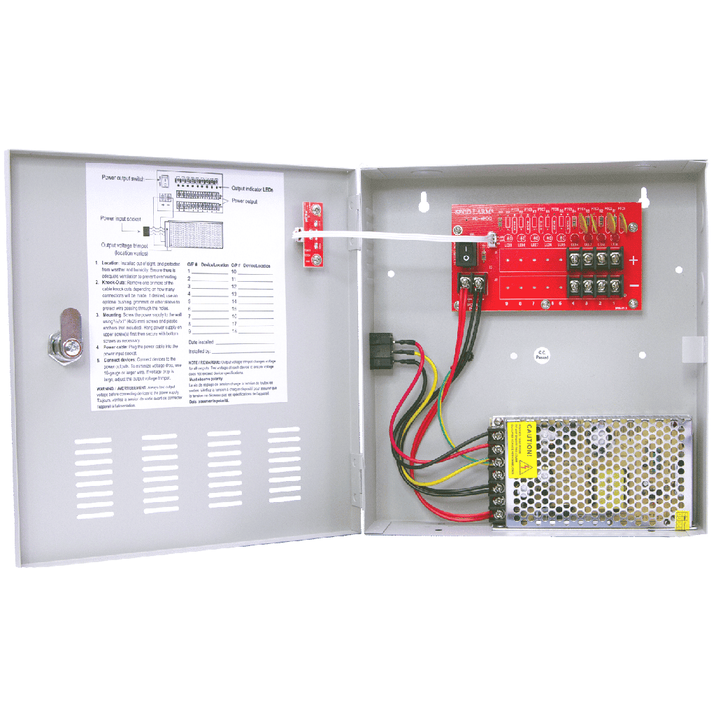 [SCL-PC-U0405-PULQ] Fuente de alimentación CCTV conmutada de 12 V CC, 4 salidas, 5 A en total