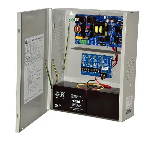 [ALT-AL1024ULXPD4] Fuente de poder 12/VDC, 10A, 4 salidas PTC, interfaz para alarma de incendio. Altronix