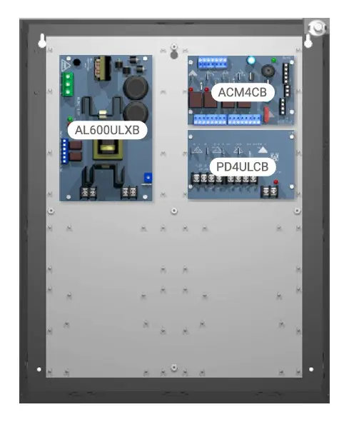 [ALT-TROVE1M1] Gabinete de integración de acceso y alimentación Altronix y Mercury con placa base.