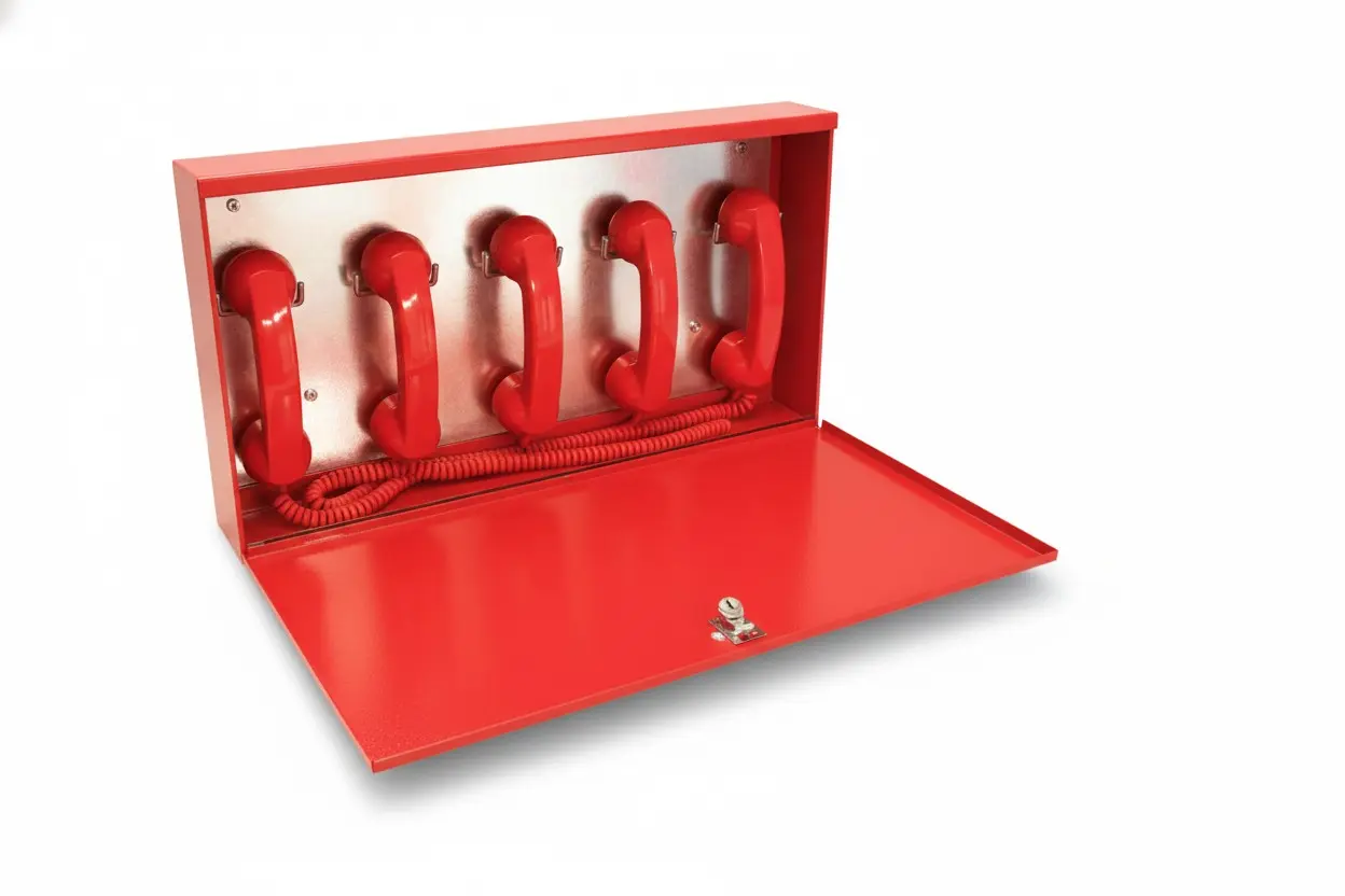 [SPL-SSU00566] Gabinete para teléfonos portátiles de Bomberos, almacena hasta 5 unidades. Simplex