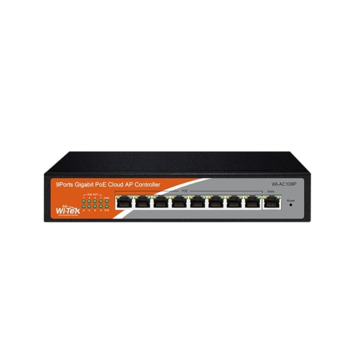 [WIT-WI-AC108P] Gateway y Controlador AC, 1 Pto WAN, 8 Ptos Gbe