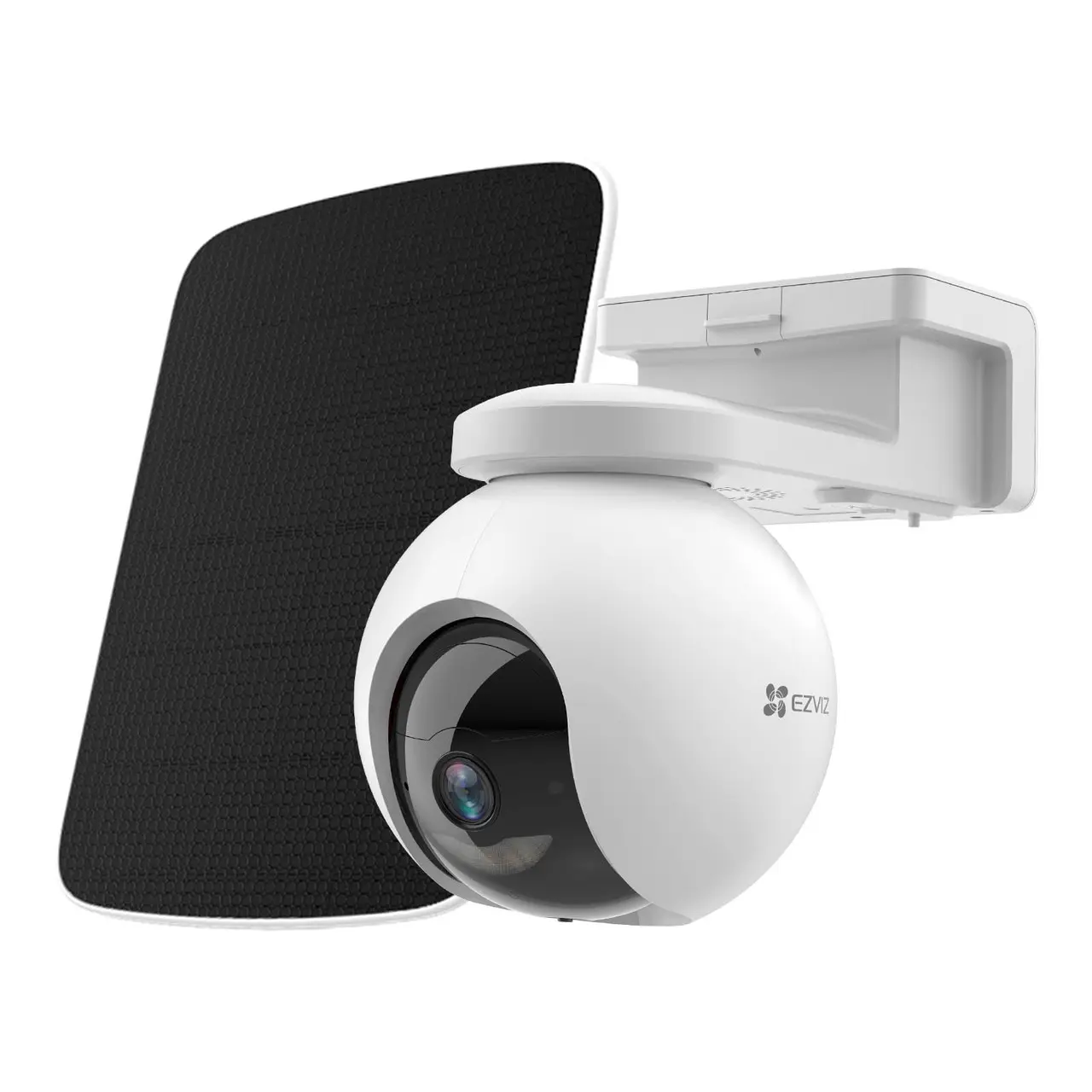 [EVI-CS-CB8-SP-R200-4K] Kit Cámara Wi-Fi Solar 8 MP Panorámica 360° con Detección Humano/Vehículo y Audio Bidireccional – Wi-Fi 6