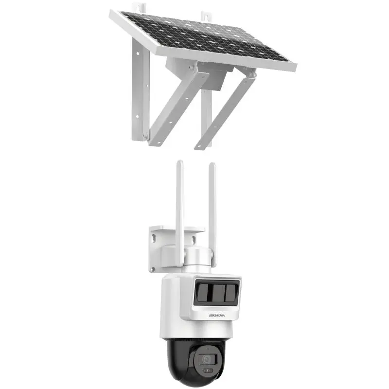 [HIK-DS-2DE2C400IWG-K-4G] Kit Solar IP All in One, Doble Detección (Radar + PIR), PT IP 4 Megapixel, Lente 4 mm, Panel Solar, Batería de Respaldo de Litio 90Wh (Hasta 2 días), Conexión 4G, Audio de Dos Vías, Accesorios de Inst.
