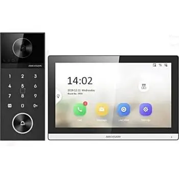 [HIK-DS-KIS612-P] Kit Videoportero IP 4 MP con Tarjeta, PIN y Estación Interior – Hikvision
