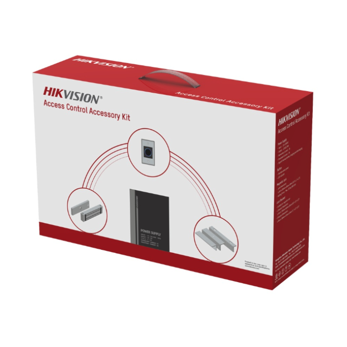 [HIK-DS-KAS7-M01] Kit de Accesorios para Ctrl de Acceso / Fuente 12 Vcd 2 A, Botón de Salida y Electroimán 600 Lbs DS-KAS-7M01(O-STD)