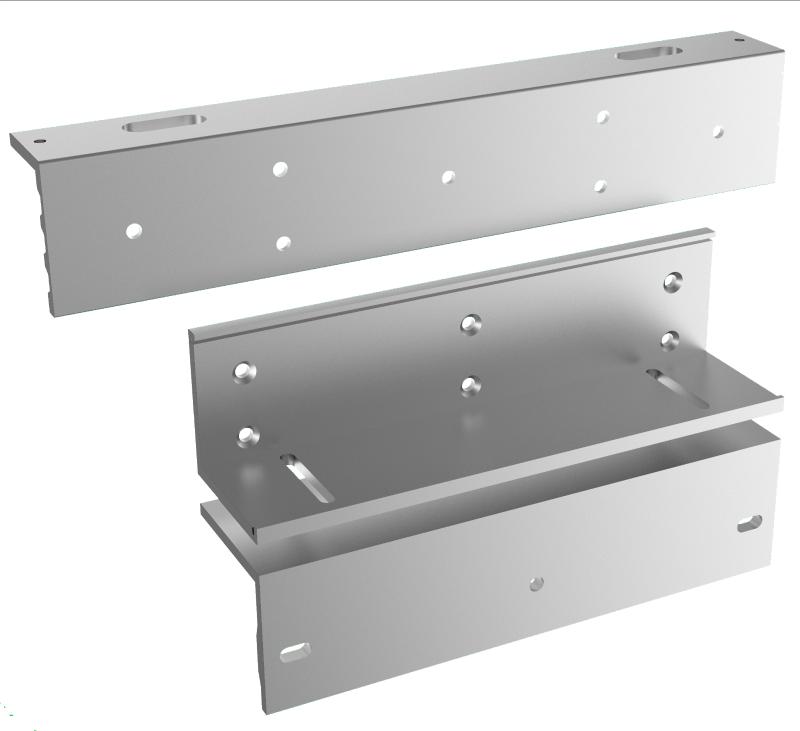 [HIK-DS-K4H255-LZ] Kit de montajes Z y L para Cerradura Magnética HIKVISION / Compatible con DS-K4H255S / Uso en Puerta de Madera y Metal