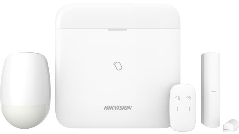 [HIK-DS-PWA96-Kit-WB] Kit inalámbrico AX PRO con panel de 96 zonas, PIR, contacto y control remoto