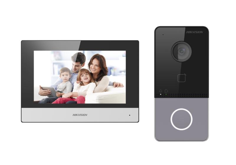 [HIK-DS-KIS603P] Kit videoportero IP. Incluye: DS-KV6113-WPE1(C), DS-KH6320-WTE1. Hikvision.